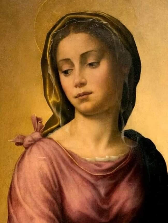 Matrimonio Mistico di Santa Caterina d'Alessandria, San Giovannino e Sant'Antonio da Padova - Pinacoteca Nazionale, Bologna, dettaglio